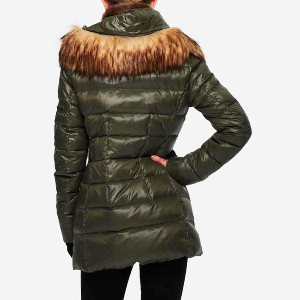 S13 NY faux fur hooded puffer jacket - Picture 2 of 11
